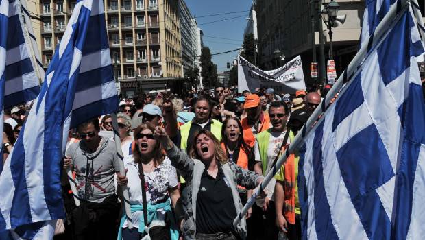 Cgil in piazza accanto al popolo greco