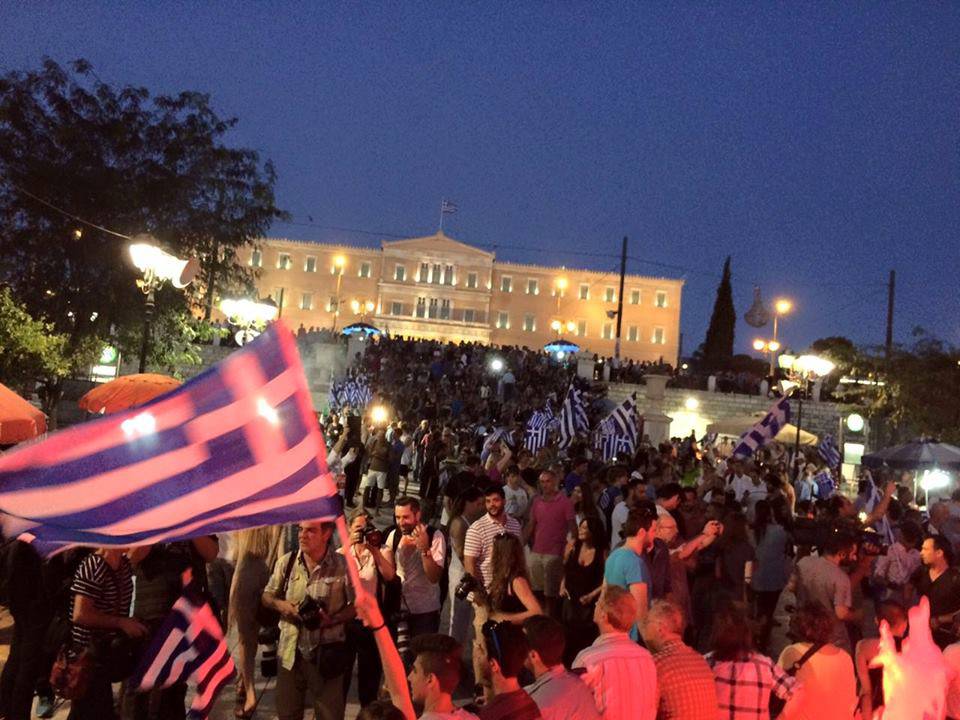 L'on. Spadoni in piazza Syntagma