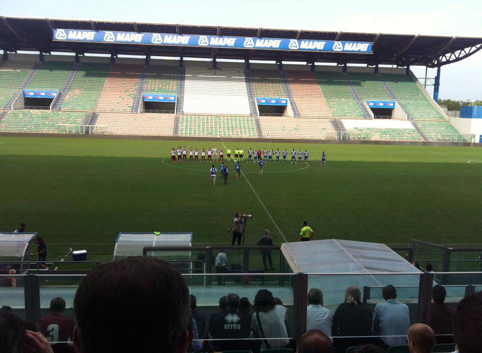 Tim Cup: Reggiana-Rovigo 3-0, danneggiato nello stadio il simbolo del Sassuolo