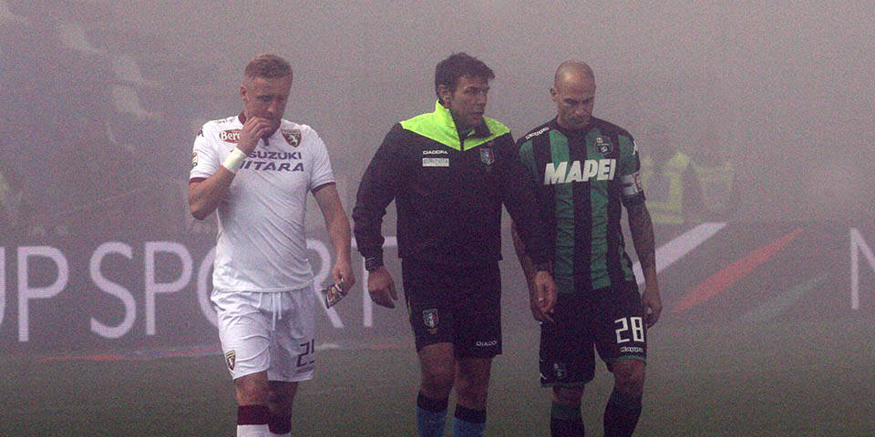 Sassuolo-Torino rinviata per nebbia