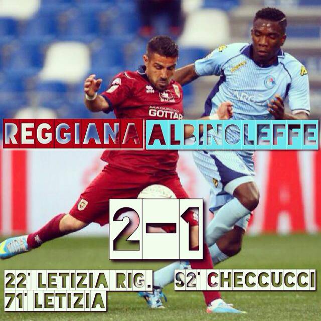 La Reggiana torna a vincere con l’Albinoleffe: 2-1