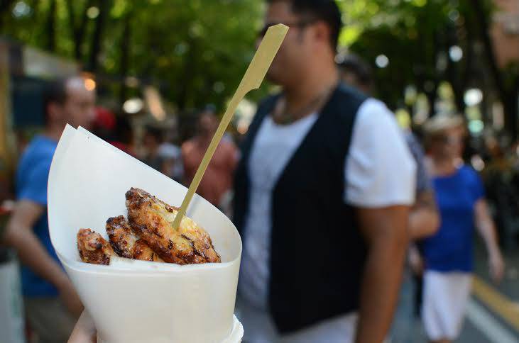 Rubiera, street food in piazza del Popolo