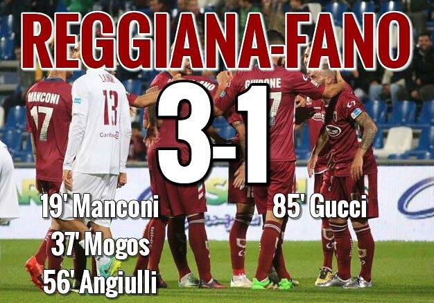 La Reggiana batte il Fano (3-1) e conquista il secondo posto