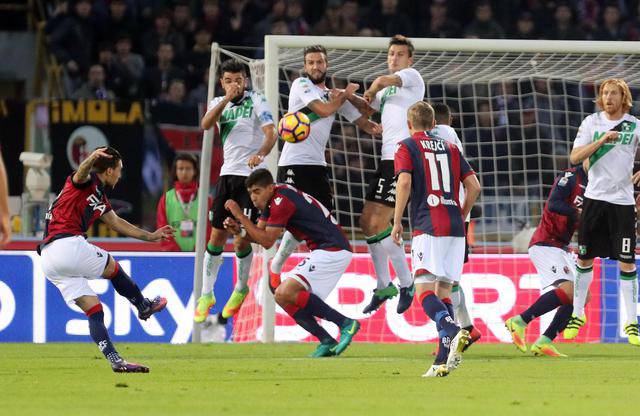 Bologna-Sassuolo 1-1, Matri pareggia nel finale
