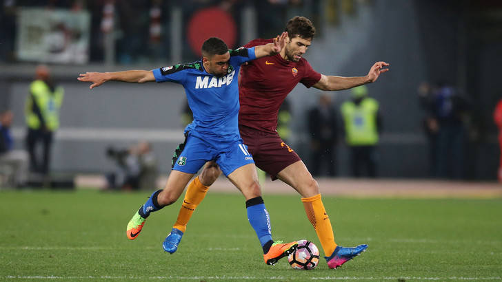 Roma-Sassuolo 3-1: Defrel rimontato da Paredes, Salah e Dzeko