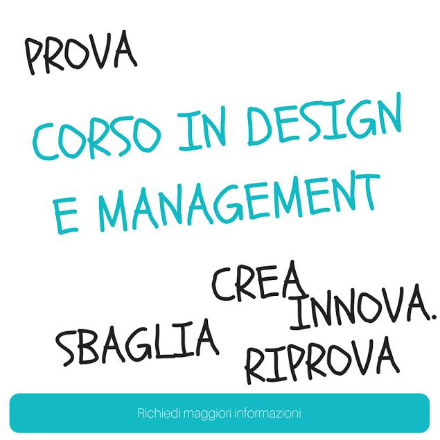 Corso in “Design & Management dei servizi”