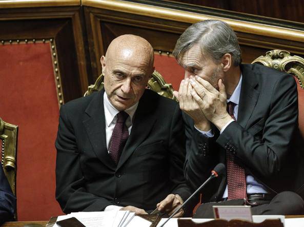 I ministri Graziano Delrio e Marco Minniti