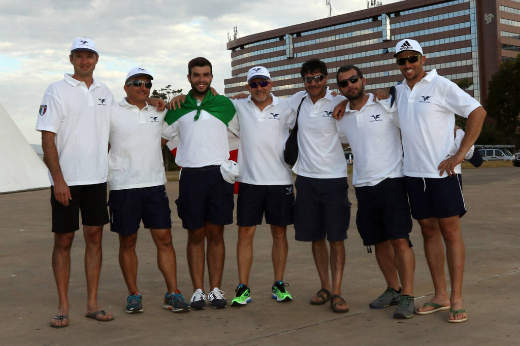 Il team italia deltaplano ai mondiali in Brasile