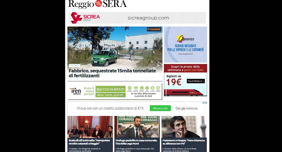 Nuova veste grafica e nuova piattaforma per Reggio Sera
