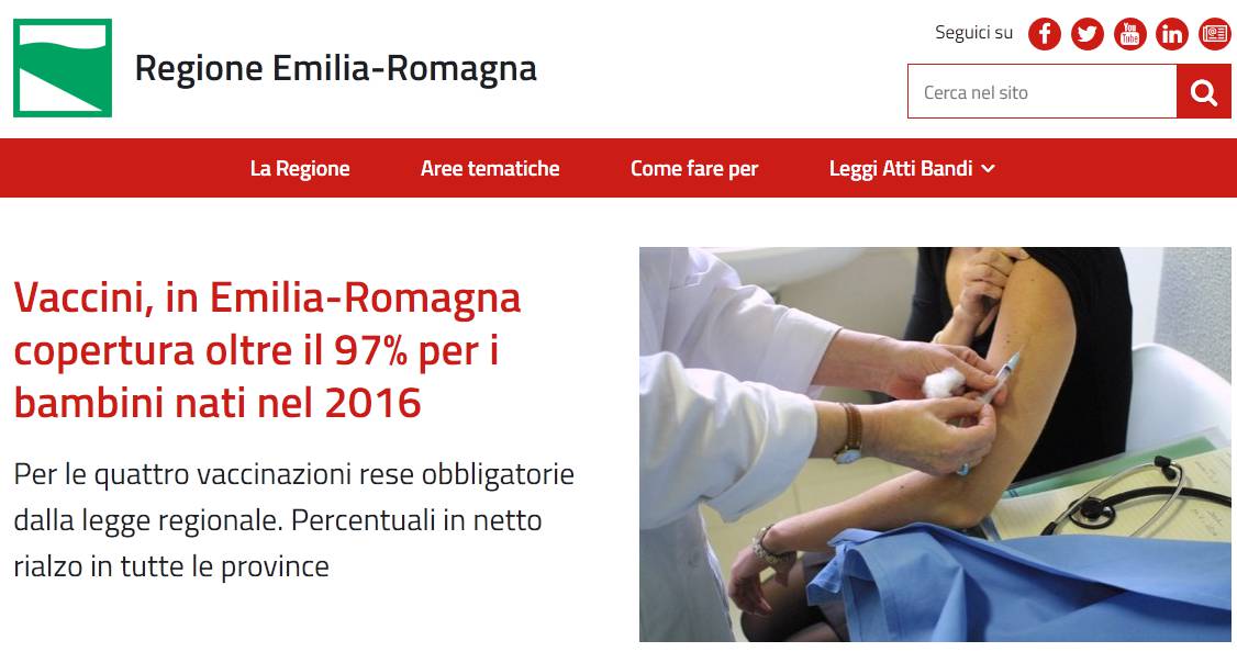 Regione Emilia-Romagna, è on line il nuovo portale