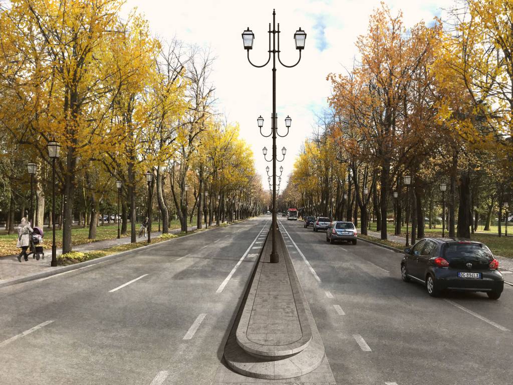 Viale Umberto I si trasforma in un boulevard