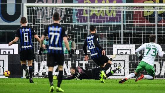 Il Sassuolo costringe al pareggio l’Inter a San Siro