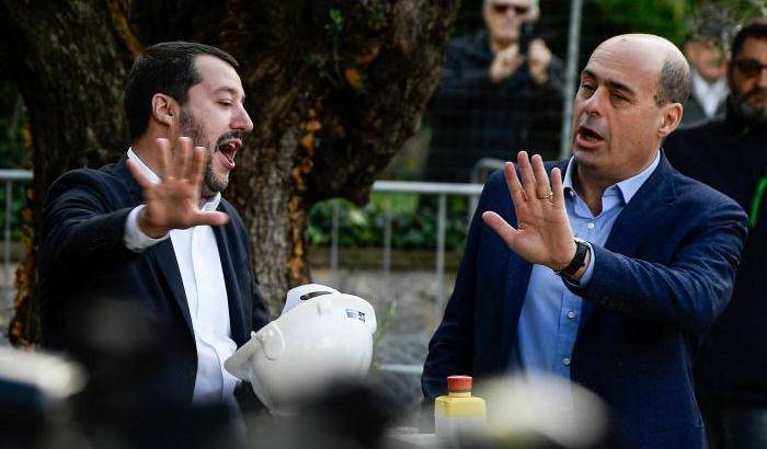 Salvini e Zingaretti a Reggio, si infiamma la campagna elettorale