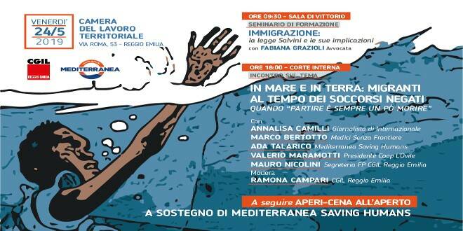 Cgil, giornata a sostegno di Mediterranea Saving Humans