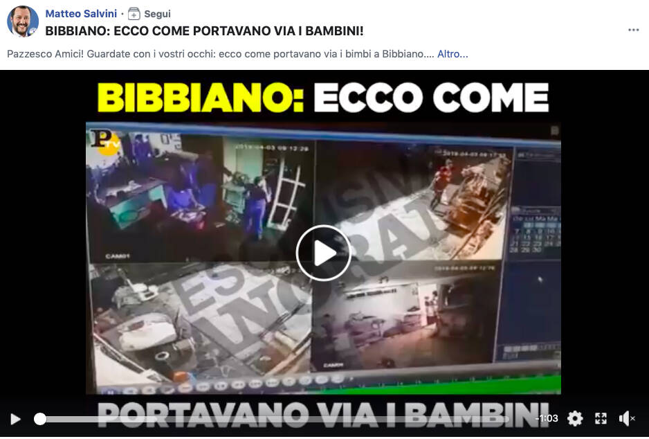 La giunta di Bibbiano a Salvini: “Non ci attacchi con fake news”