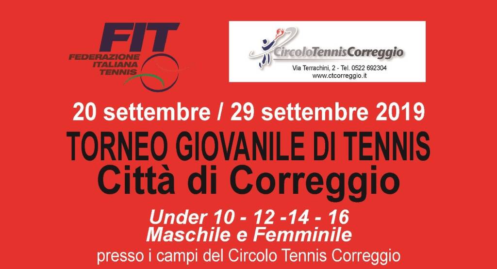 Torneo Città di Correggio, si sfidano 150 giovanissimi