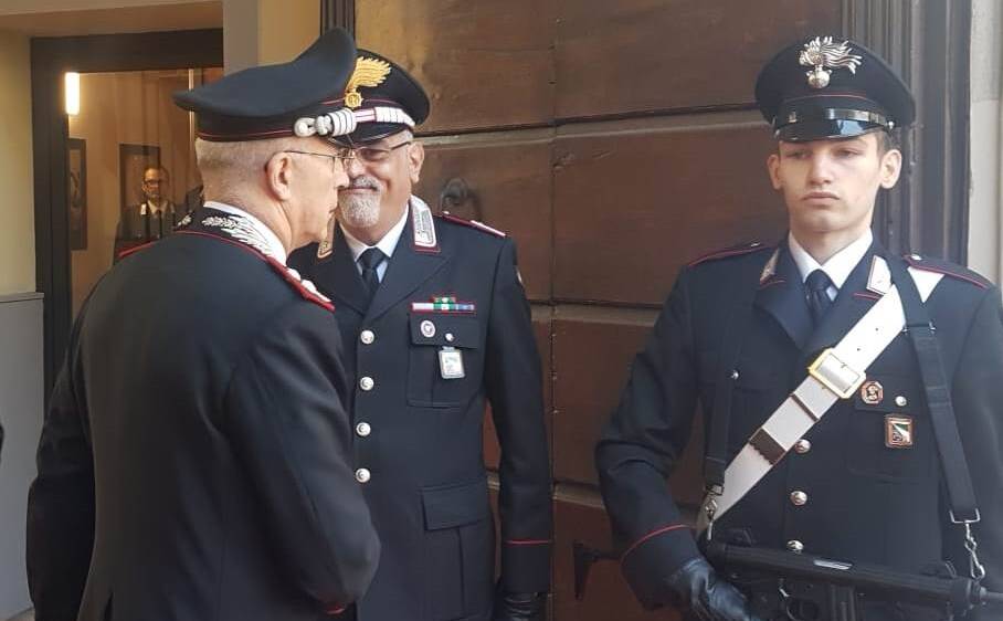 Il comandante Nistri visita il Comando provinciale dei carabinieri