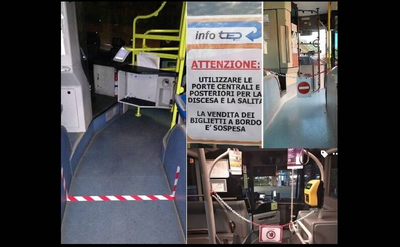 Coronavirus, il sindacato Sgb: “Sicurezza autisti, riga su bus non basta”
