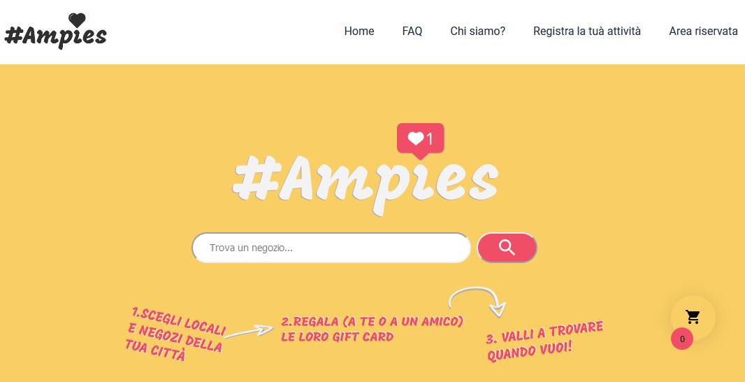 “Ampies”, la piattaforma on line che sostiene il commercio locale