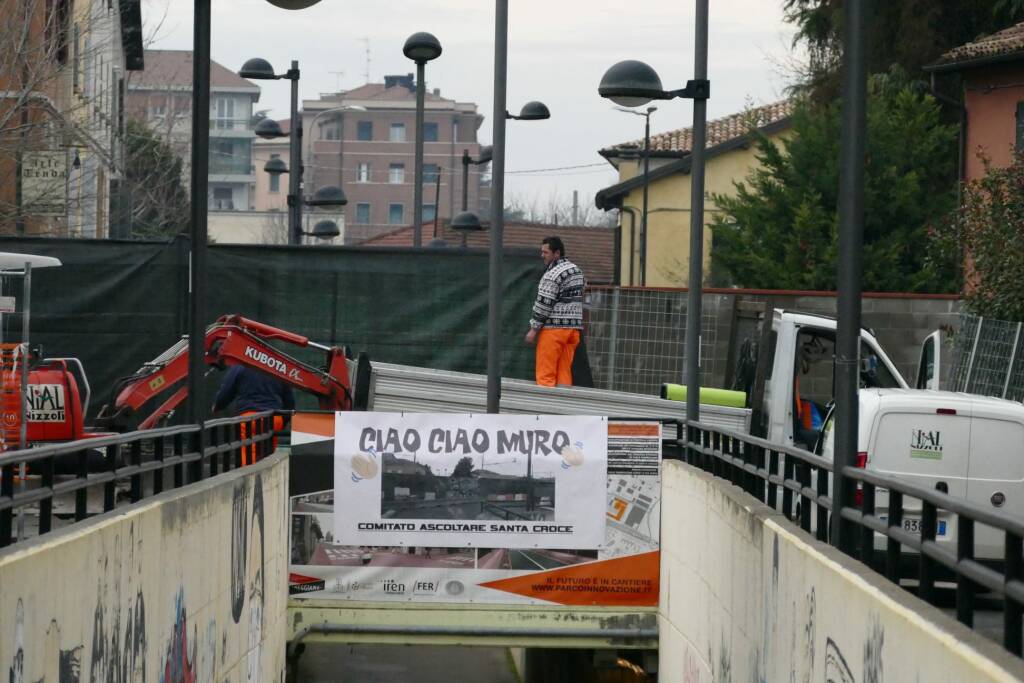 Cade il muro di viale Ramazzini, riapertura nel 2021