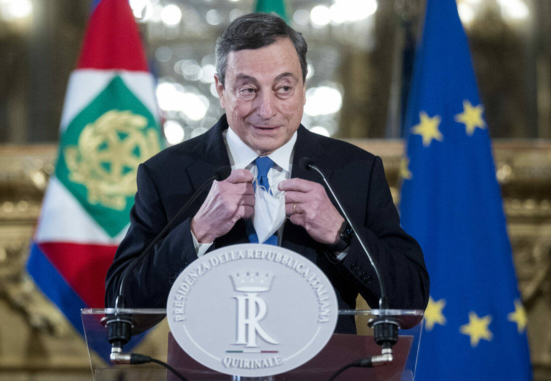 Draghi: “Tutti vogliamo riaprire, ma in sicurezza. Una data? Dipende dai contagi”