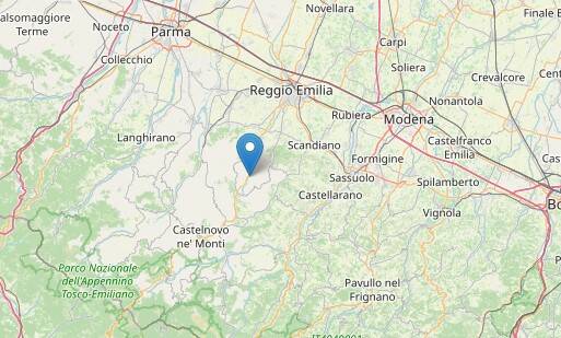 Terremoto, tre scosse nel giro di 15 minuti fra Casina e Canossa