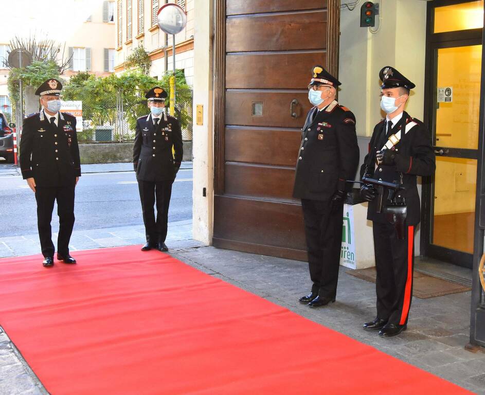 Carabinieri, la visita del comandante della legione Emilia-Romagna
