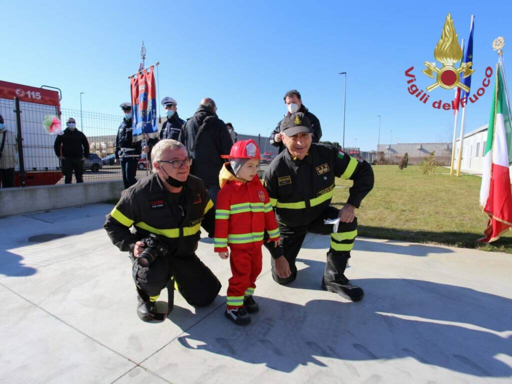 Luzzara, inaugurata la nuova sede dei vigili del fuoco