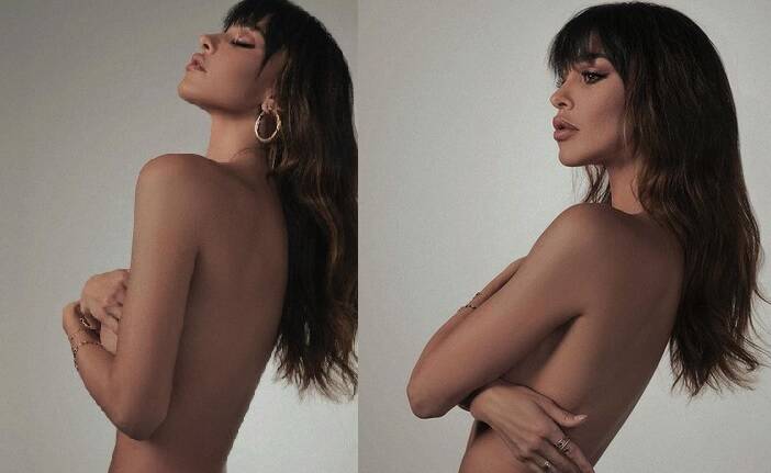 Belen Rodriguez in topless fa impazzire i fan