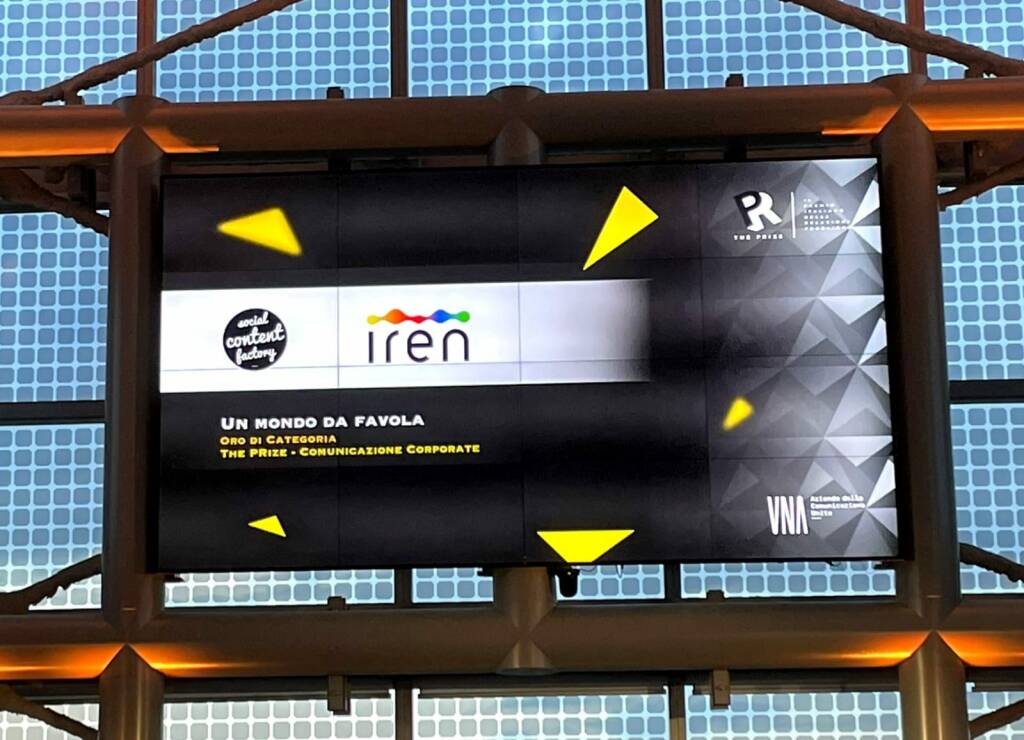 Iren si aggiudica l’oro di “The prize” nella categoria comunicazione corporate