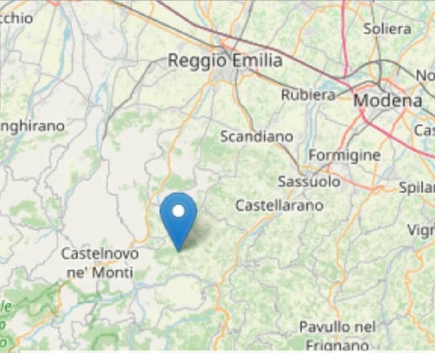 Scossa di terremoto a Carpineti
