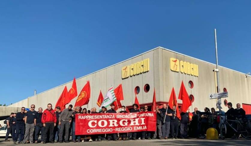 Correggio, sciopero alla Nexion per il rinnovo del contratto aziendale