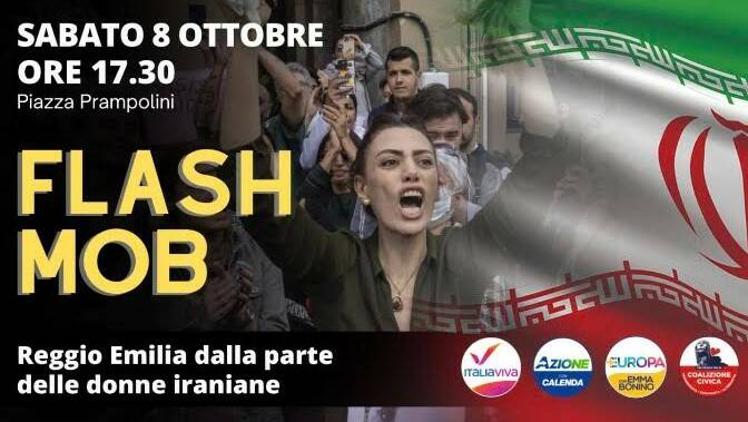 Solidarietà con le donne e gli uomini iraniani: Reggio Emilia scende in piazza