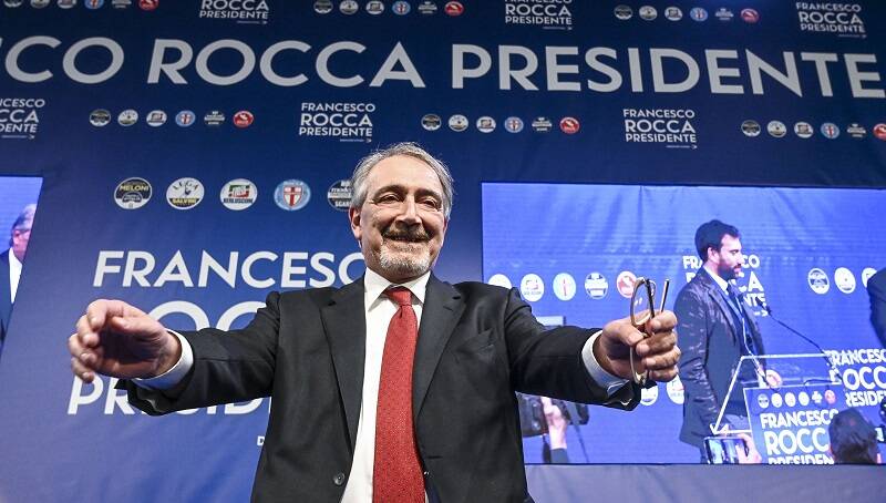 Regionali Lazio, i risultati definitivi: Rocca stacca D’Amato del 20%, a FdI un voto su tre
