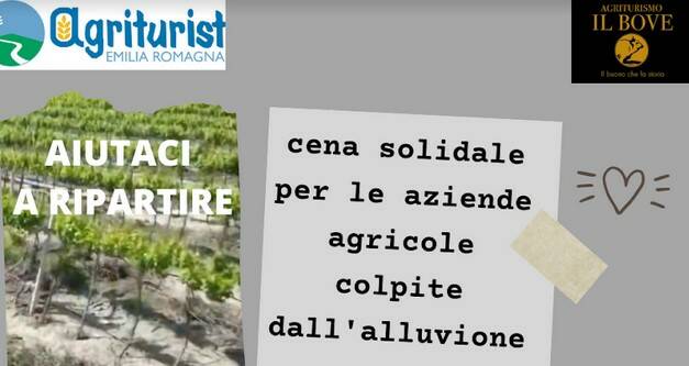Agriturismo Il Bove, cena solidale per i contadini romagnoli