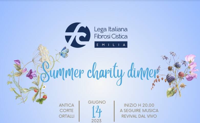 Fibrosi cistica, summer charity dinner a S. Ilario