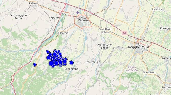 Terremoto a Parma, le scosse non si fermano